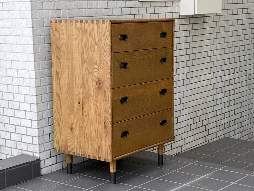 ジャーナルスタンダードファニチャー journal standard Furniture オルセンキャビネット OLSEN CABINET オーク材 4段 チェスト USビンテージスタイル ■