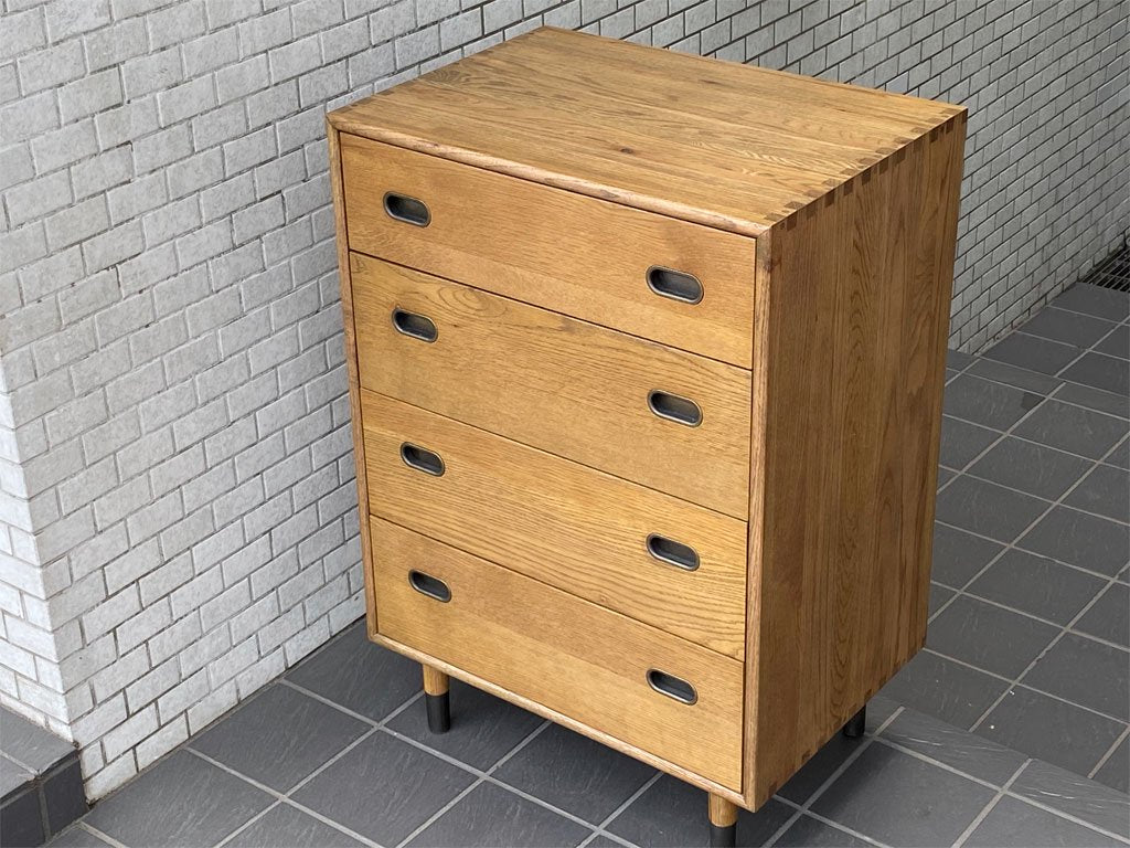 ジャーナルスタンダードファニチャー journal standard Furniture オルセンキャビネット OLSEN CABINET オーク材 4段 チェスト USビンテージスタイル ■