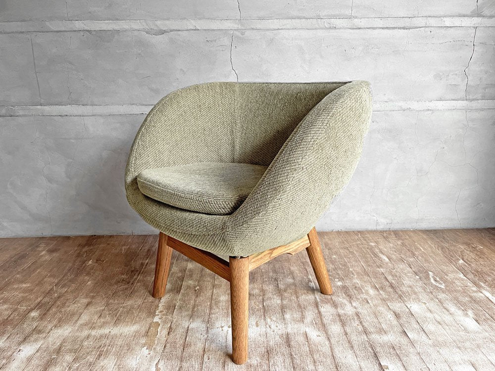 モモナチュラル Momo Natural モールドラウンドチェア MOLD ROUND CHAIR ML オーク材 ポートナッシュ FFP-15:khaki カーキ系♪