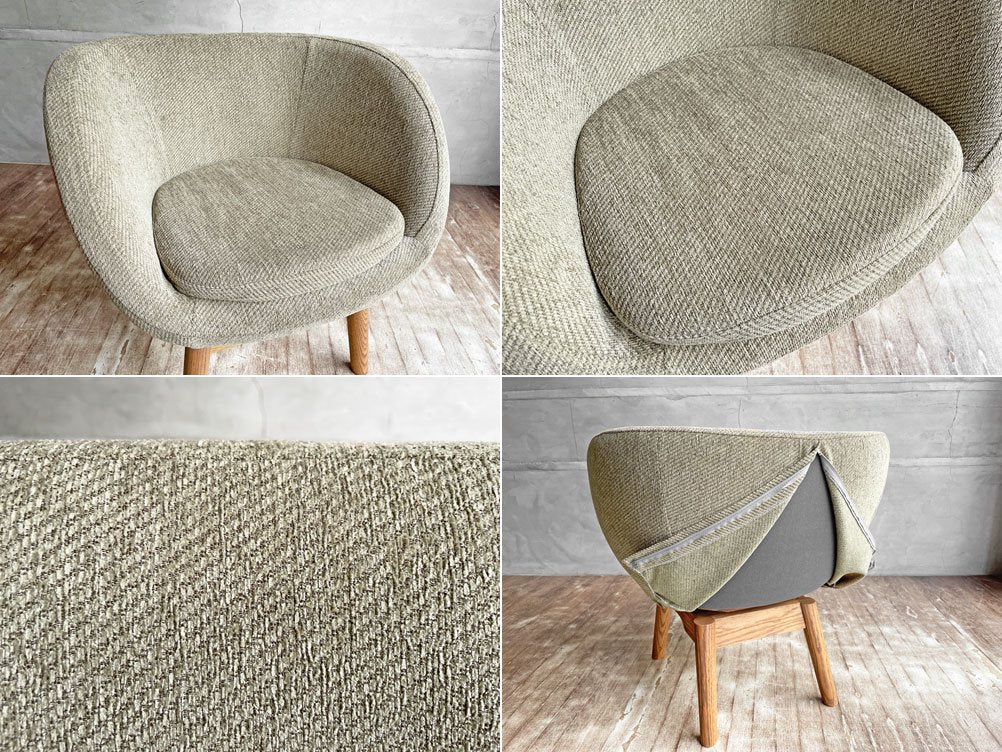 モモナチュラル Momo Natural モールドラウンドチェア MOLD ROUND CHAIR ML オーク材 ポートナッシュ FFP-15:khaki カーキ系♪