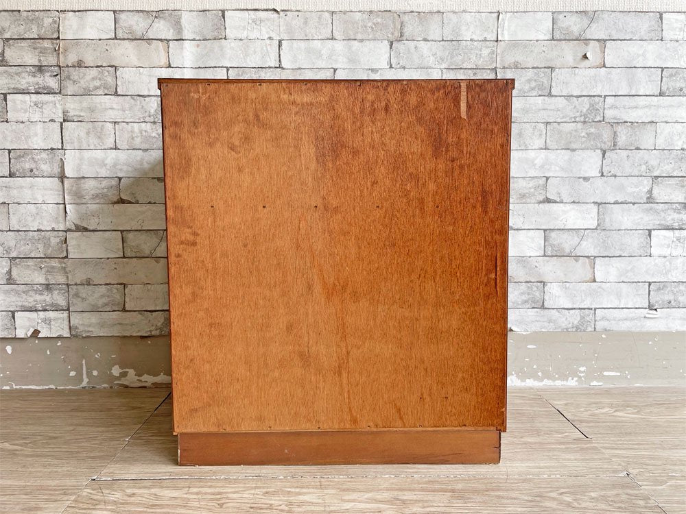 ヤマコ yamako オーディオラック レコードホルダー キャビネット デコラトップ フラップ扉 W61cm 昭和レトロ ジャパンビンテージ ●