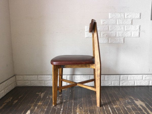 ジャーナルスタンダード journal standard Furniture シノン ダイニングチェア CHINON CHAIR VL ラバーウッド ビニールレザー 定価￥27,500- A ◎