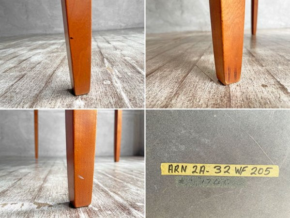 USビンテージ US Vintage チェリー無垢材 ラウンド ローテーブル コーヒーテーブル センターテーブル 円形 ミッドセンチュリー Φ81.5cm♪