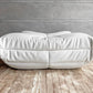 リーンロゼ ligne roset トーゴ TOGO パフ オットマン PVCレザー ホワイト  ミッシェル・デュカロワ Michel Ducaroy フランス 定価￥90,200- 美品♪