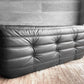 リーンロゼ ligne roset トーゴ TOGO 3Pソファ 3人掛けソファ PVCレザー ブラック ミッシェル・デュカロワ Michel Ducaroy 定価￥283,800- 美品 ♪