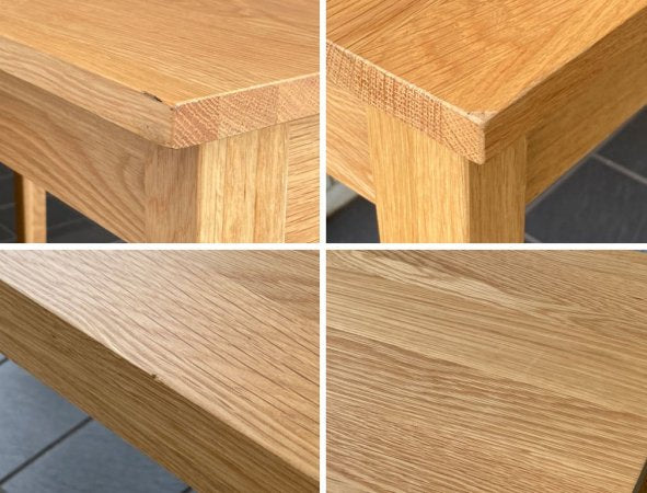 無印良品 MUJI オーク材 パーソナルデスク ワークテーブル W110 引出し付 ナチュラル シンプル ■