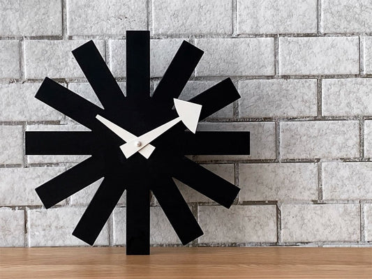 ヴィトラ Vitra ジョージネルソン George Nelson アスタリスククロック Asterisk Clock ブラック ミッドセンチュリー ■