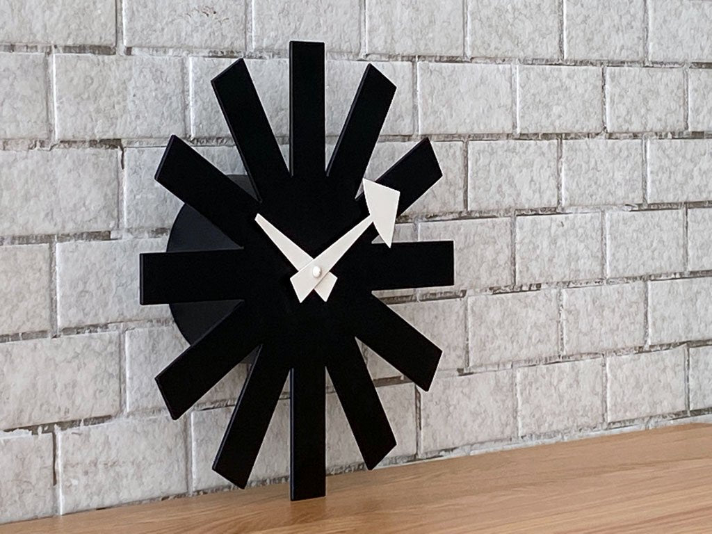 ヴィトラ Vitra ジョージネルソン George Nelson アスタリスククロック Asterisk Clock ブラック ミッドセンチュリー ■