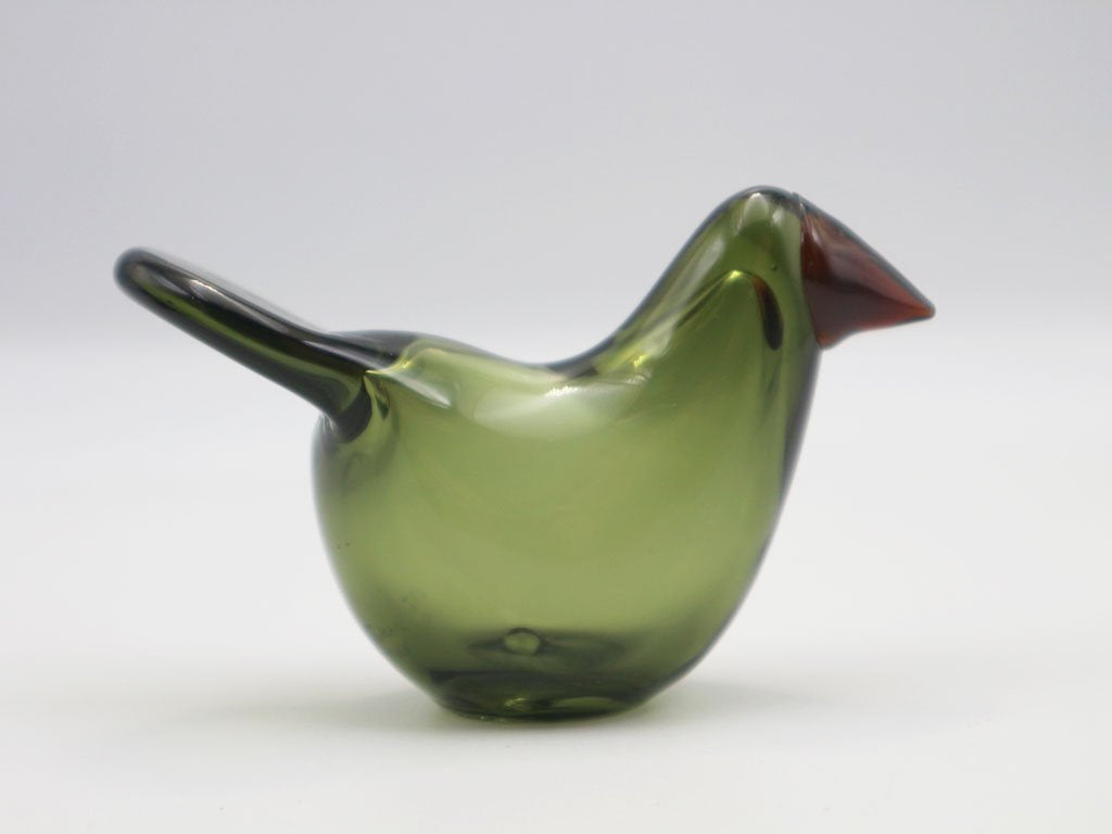 イッタラ iittala Birds by Toikka シエッポ Sieppo モスグリーン コッパー オイバ・トイッカ イッタラバード 箱付 ◎