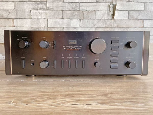 サンスイ Sansui AU-D907X DECADE プリメインアンプ オーディオ 1985年販売モデル 当時定価￥193,000- 希少 ●