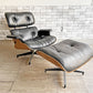 ハーマンミラー Herman Miller イームズラウンジチェア & オットマン ブラックレザー ローズウッド 1970-80s ビンテージ ミッドセンチュリー ●