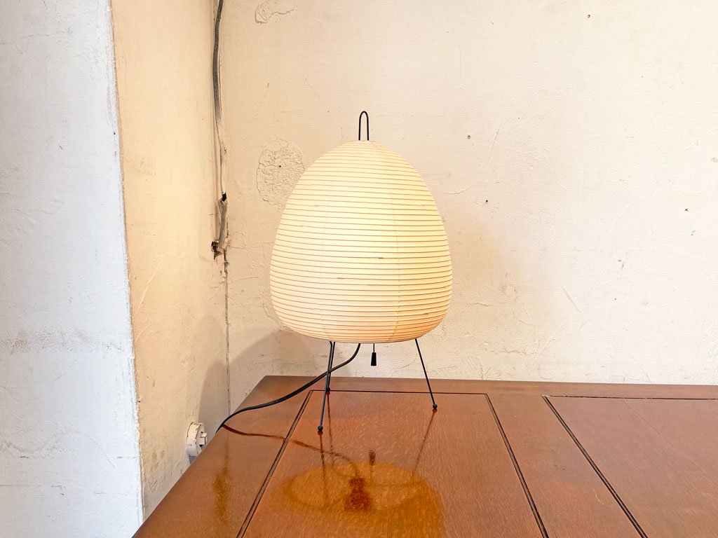 イサムノグチ ISAMU NOGUCHI アカリ AKARI スタンドライト テーブルランプ 1A 和紙 プルスイッチ 定価 19800円 ★