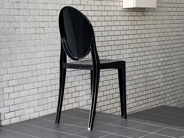 カルテル Kartell ビクトリアゴースト VICTORIA GHOST ダイニングチェア ブラック スタッキング フィリップ・スタルク ■