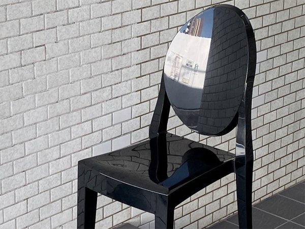 カルテル Kartell ビクトリアゴースト VICTORIA GHOST ダイニングチェア ブラック スタッキング フィリップ・スタルク ■