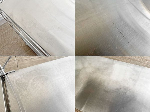 無印良品 MUJI ステンレスユニットシェルフ ステンレス棚 ワイド 2列3段 W167cm オープンシェルフ 収納家具 合計定価￥37,800- ●