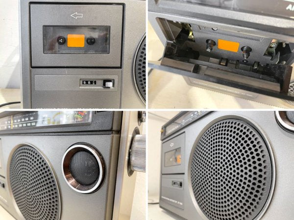 ソニー SONY スタジオ1980 ラジカセ FM-AM RADIO CASSETTE-CORDER CF-1980 MIC IN MATIC 稼働品 昭和レトロ 家電 ★