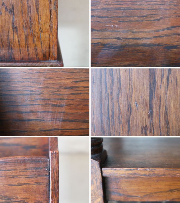 英国 アンティーク マガジンラック オーク材 UK イギリス ツイストレッグ 本棚 ブックラック ◎