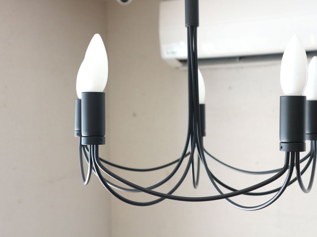 ディクラッセ DI CLASSE アルコスモール シャンデリア Arco small chandelier 5灯 LED電球可 廃番色 ブラック ◎