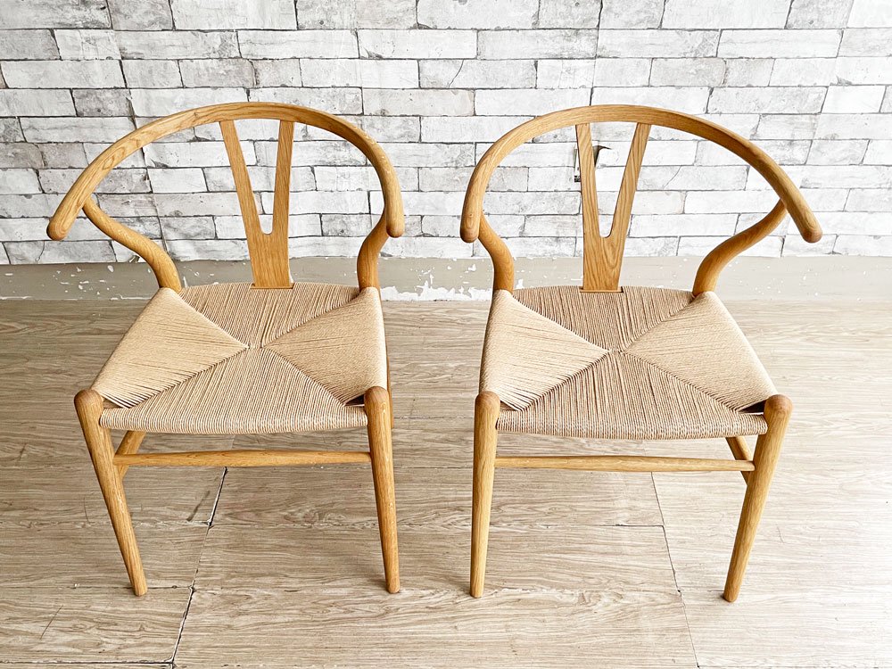 カールハンセン＆サン Carl Hansen & Son CH24 Yチェア 2脚セット オーク材 オイルフィニッシュ ハンス・J・ウェグナー 北欧 定価￥257,400-●