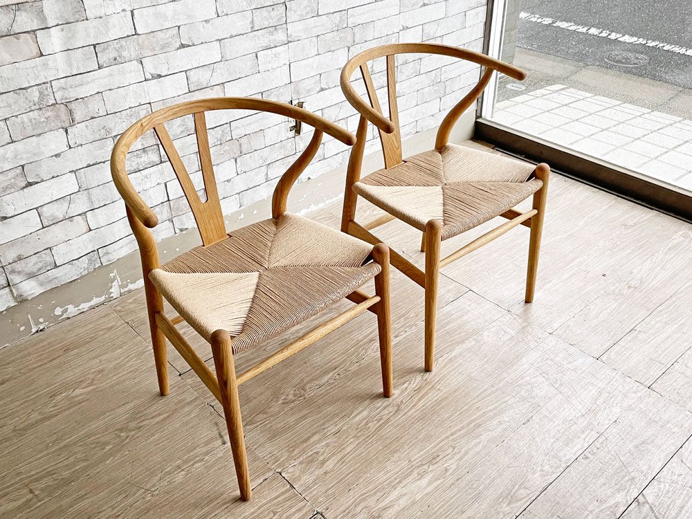 カールハンセン＆サン Carl Hansen & Son CH24 Yチェア 2脚セット オーク材 オイルフィニッシュ ハンス・J・ウェグナー 北欧 定価￥257,400-●