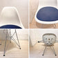 ヴィトラ vitra サイド シェルチェア ポリプロピレン製 シートパット付き ブルー エッフェルベース C&R イームズ Eames ミッドセンチュリー ★