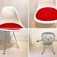 ヴィトラ vitra サイド シェルチェア ポリプロピレン製 シートパット付き レッド エッフェルベース C&R イームズ Eames ミッドセンチュリー ★