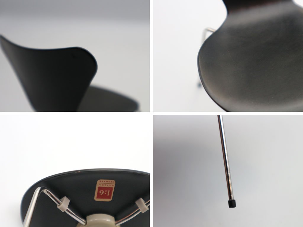 1:6 Design セブンチェア SEVEN CHAIR ミニチュア オブジェ 置物 インテリア 1/6スケール アルネ・ヤコブセン Arne Jacobsen 北欧雑貨 デンマーク ◎