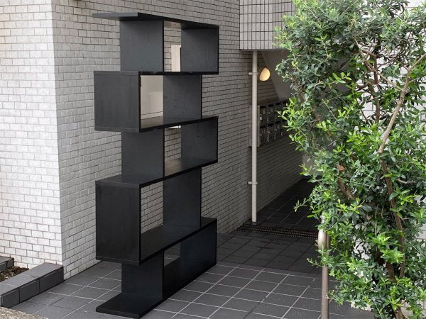 ザ コンランショップ THE CONRAN SHOP バランスシェルフ BALANCE SHELVING ブラック テレンス・コンラン オープンシェルフ イタリアンモダン ■