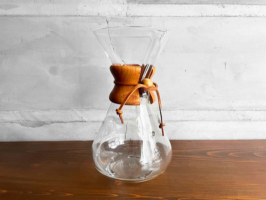 オールドケメックス OLD CHEMEX コーヒーメーカー 13カップ用 耐熱ガラス ハンドブロウ パイレックス 1940-60s USビンテージ ♪