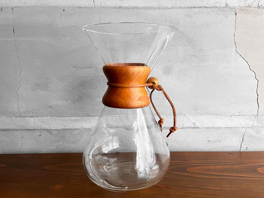 オールドケメックス OLD CHEMEX コーヒーメーカー 13カップ用 耐熱ガラス ハンドブロウ パイレックス 1940-60s USビンテージ ♪