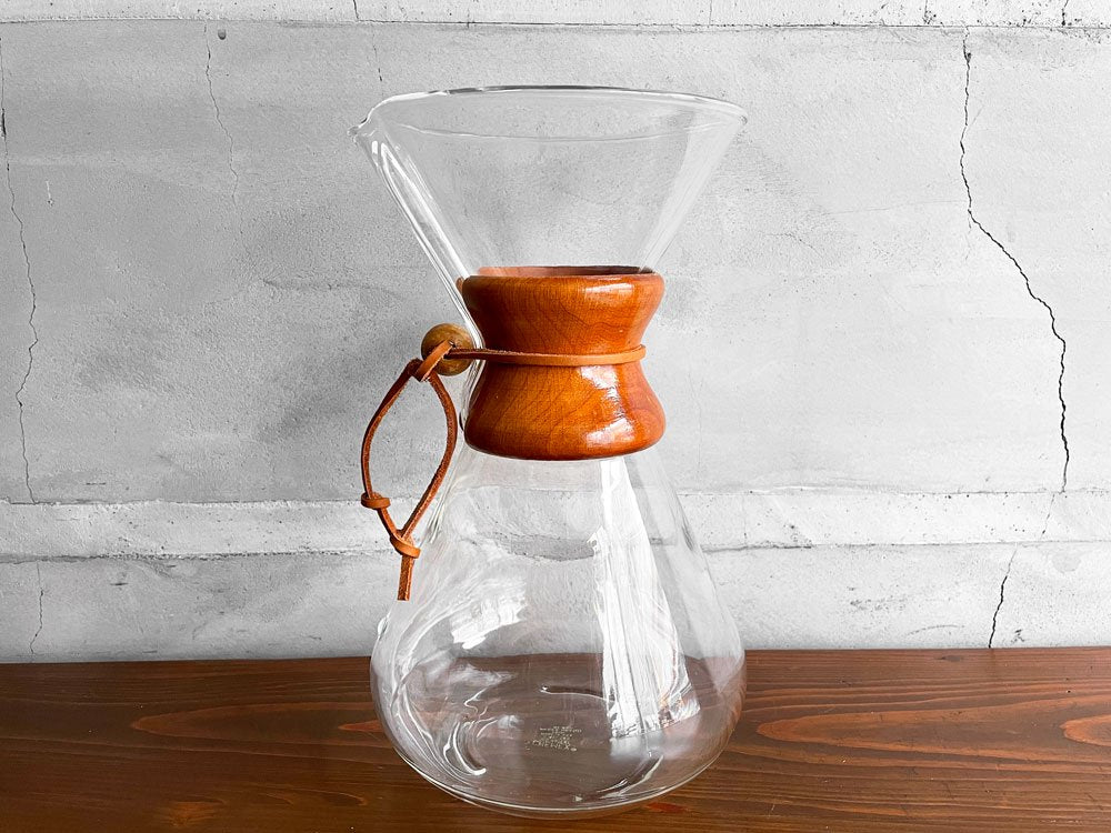 オールドケメックス OLD CHEMEX コーヒーメーカー 13カップ用 耐熱ガラス ハンドブロウ パイレックス 1940-60s USビンテージ ♪