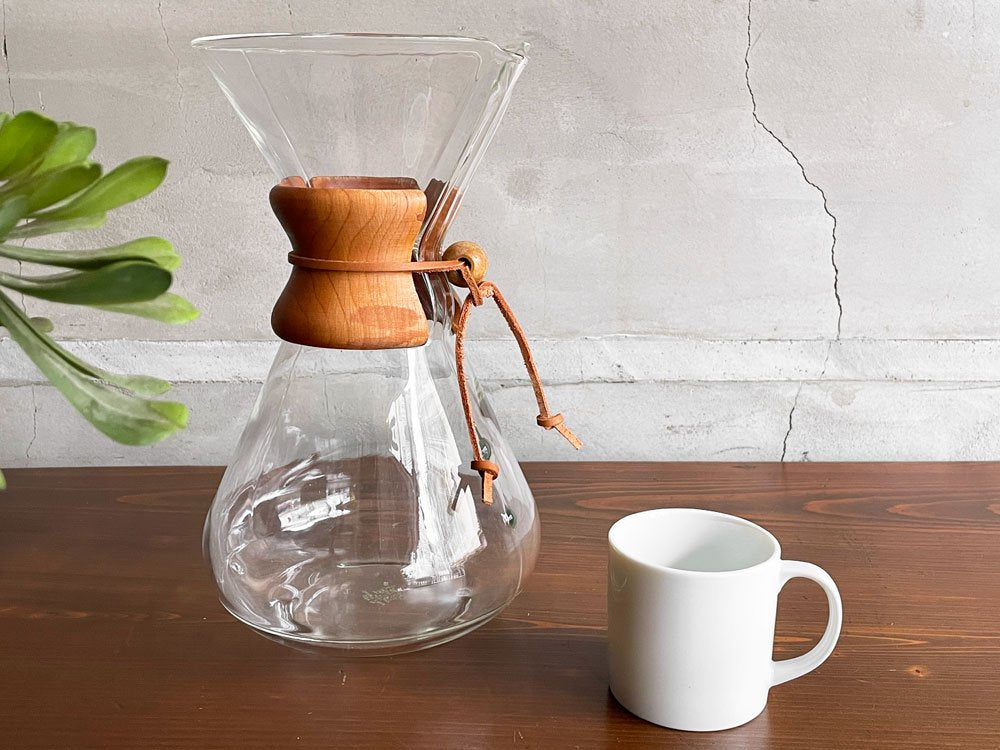 オールドケメックス OLD CHEMEX コーヒーメーカー 13カップ用 耐熱ガラス ハンドブロウ パイレックス 1940-60s USビンテージ ♪