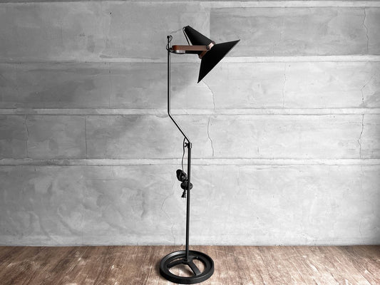 ディクラッセ DI CLASSE スタジオD フロアランプ Studio D floor lamp 伸長式 定価41,800円 インダストリアル 廃番♪