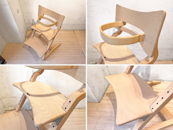 リエンダー Leander ハイチェア HIGH CHAIR ベビーチェア チャイルドチェア 子供椅子 ブナ材 ヨーロッパビーチ材 ナチュラル デンマーク サポートクッション付き ★