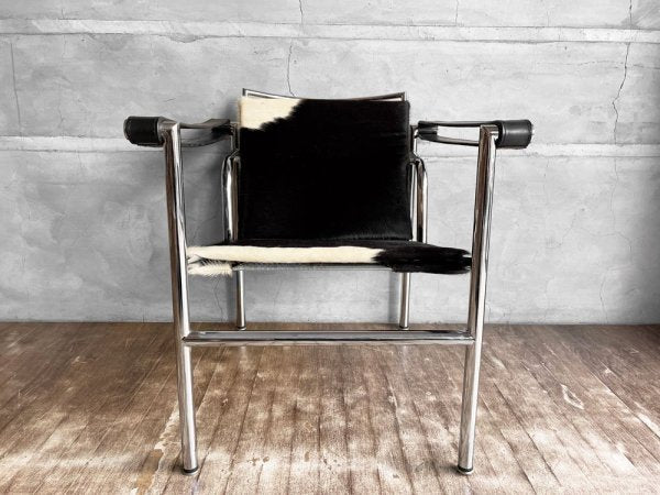 ル・コルビュジェ Le Corbusier LC1 スリングチェア リプロダクト ポニースキン ハラコ ♪