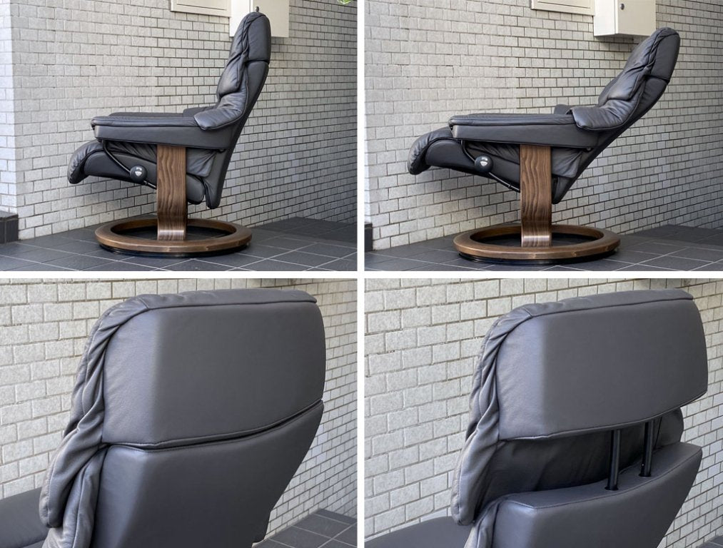 エコーネス EKORNES ストレスレスチェア Stressless レノ RENO Sサイズ リクライニングチェア オットマンセット 北欧 ノルウェー ■