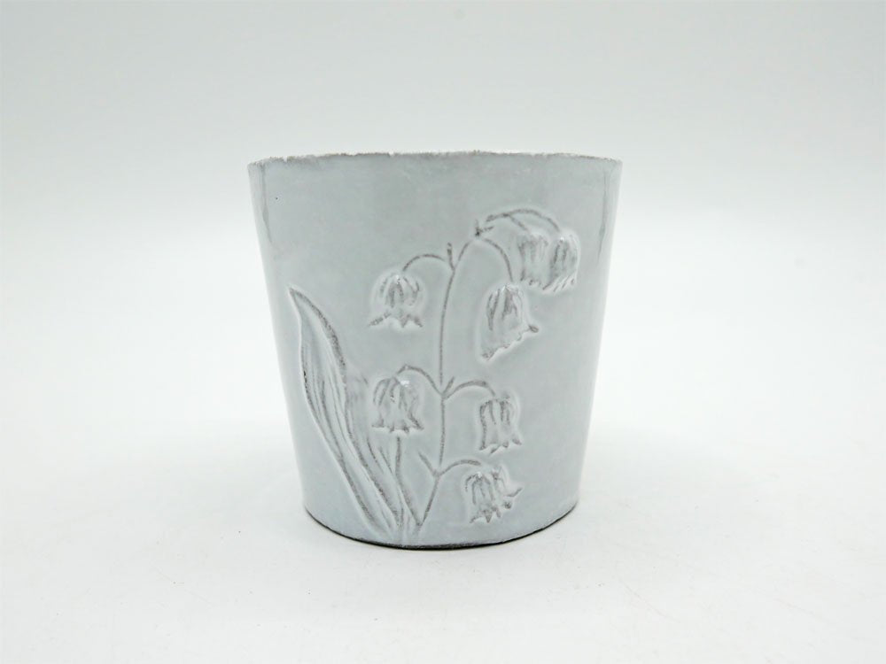 アスティエ・ド・ヴィラット Astier de Villatte フルール Fleurs カップ Φ7.5cm スズラン ナタリー・レテ 定価14,300- フランス ●