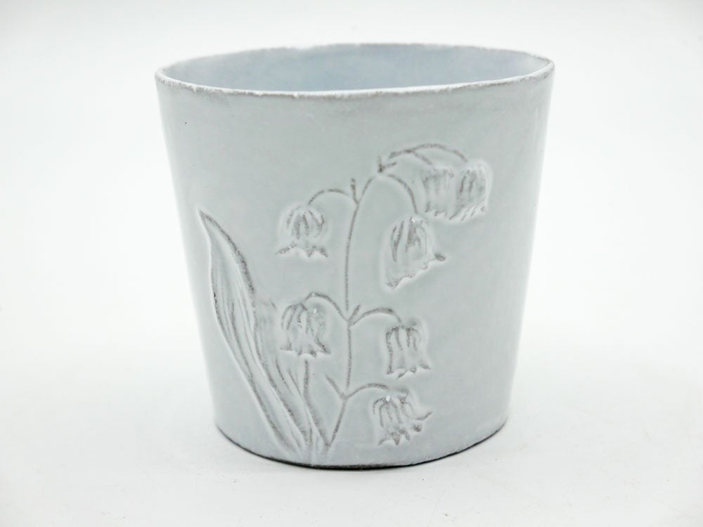 アスティエ・ド・ヴィラット Astier de Villatte フルール Fleurs カップ Φ7.5cm スズラン ナタリー・レテ 定価14,300- フランス ●