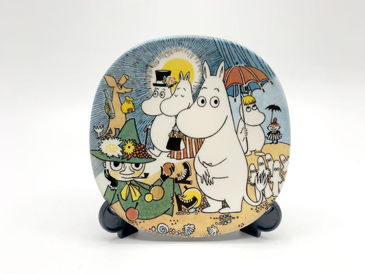 アラビア ARABIA ムーミン Moomin 日曜日の散歩 Sunday stroll プレート 飾り皿 1999-2005 廃番 フィンランド 北欧食器 A ●