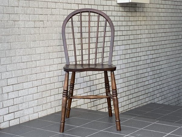 UKビンテージ UK Vintage ウィンザーチェア ダイニングチェア エルム材 英国家具 ■