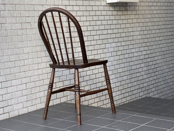 UKビンテージ UK Vintage ウィンザーチェア ダイニングチェア エルム材 英国家具 ■