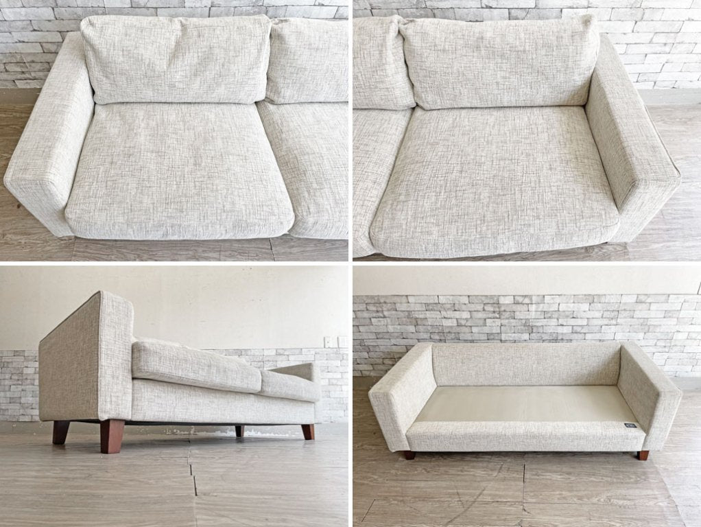 アクメファニチャー ACME Furniture ジェティ フェザーソファ JETTY Feather SOFA 2シーター ファブリック ベージュ系 ミッドセンチュリー USビンテージスタイル ●