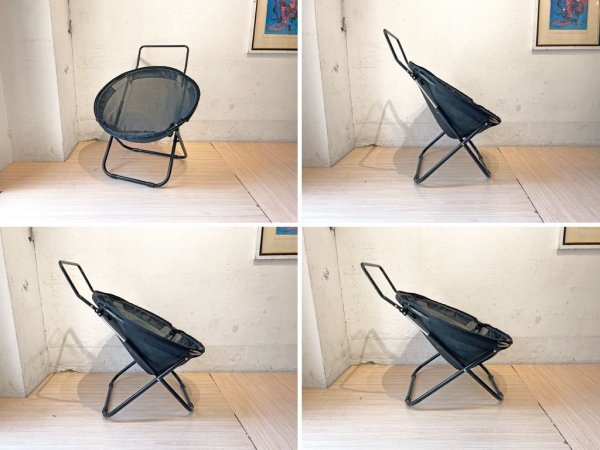 ア.デペシュ a.depeche フォールディングチェア 2way folding chair 折畳チェア カフェスタイル カーキ ヘッドレスト付き★