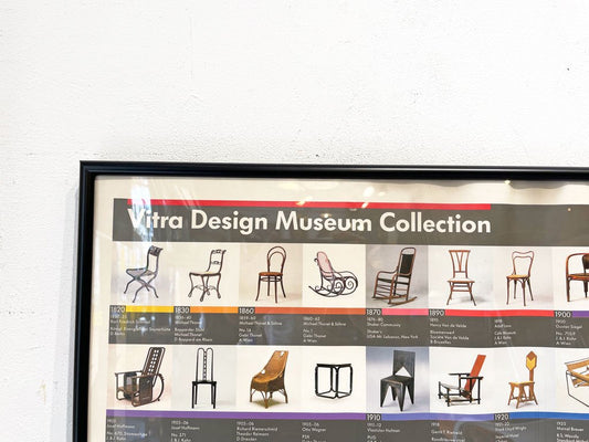 ヴィトラ Vitra デザインミュージアム ポスター Design museum 名作チェア 椅子建築 コレクションポスター フレーム付き ★