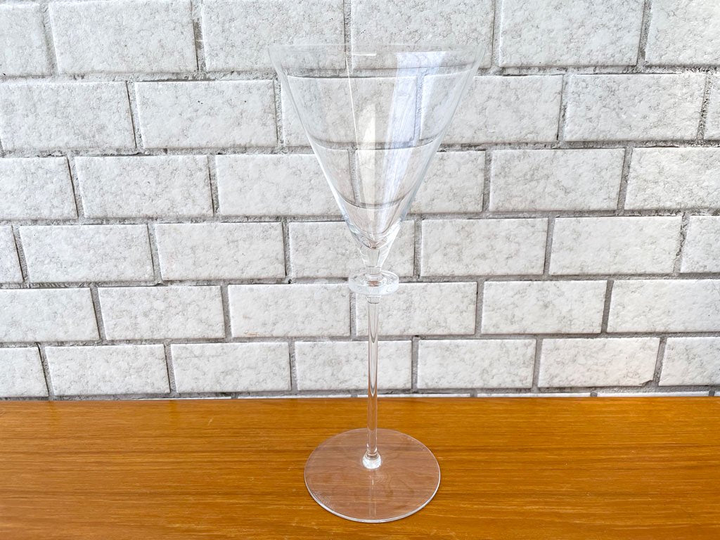 ローゼンタール Rosenthal ブルガリ BVLGARI シャンパングラス ワイングラス クリスタルガラス 高さ26cm コラボレーションアイテム A ■