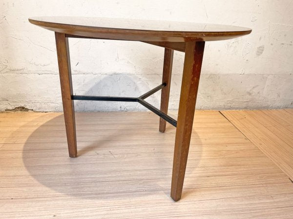 ノル Knoll ビンテージ ラウンド サイドテーブル Vintage Round Side table 3本脚 ミッドセンチュリー デコラトップ ★