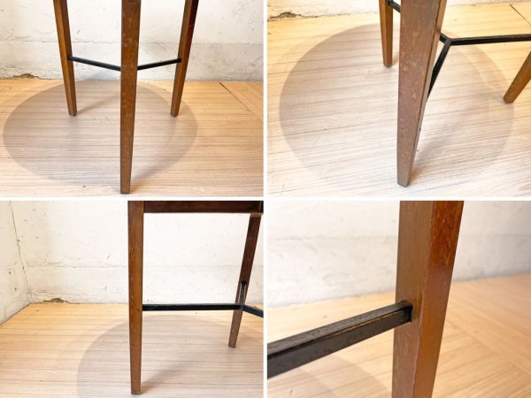 ノル Knoll ビンテージ ラウンド サイドテーブル Vintage Round Side table 3本脚 ミッドセンチュリー デコラトップ ★