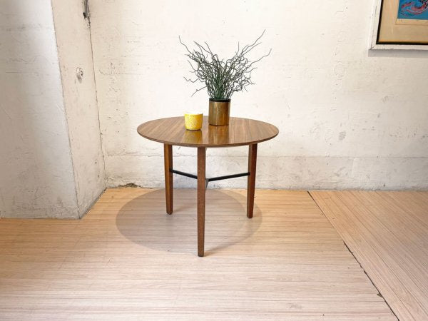 ノル Knoll ビンテージ ラウンド サイドテーブル Vintage Round Side table 3本脚 ミッドセンチュリー デコラトップ ★