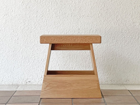 イデー IDEE FUMIDAI Stool Natural オーク材×コルク BIG-GAME デザイン 踏み台 スツール サイドテーブル ◇