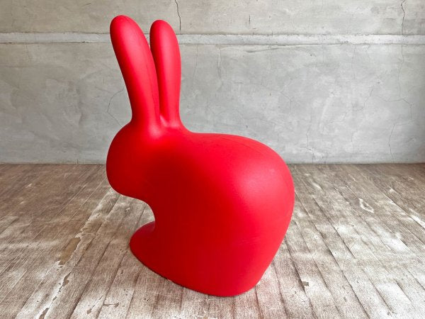 キーブー qeeboo ベビーラビットチェア Rabbit Baby Chair レッド キッズチェア イタリア製 ステファノ・ジョバンノーニ♪